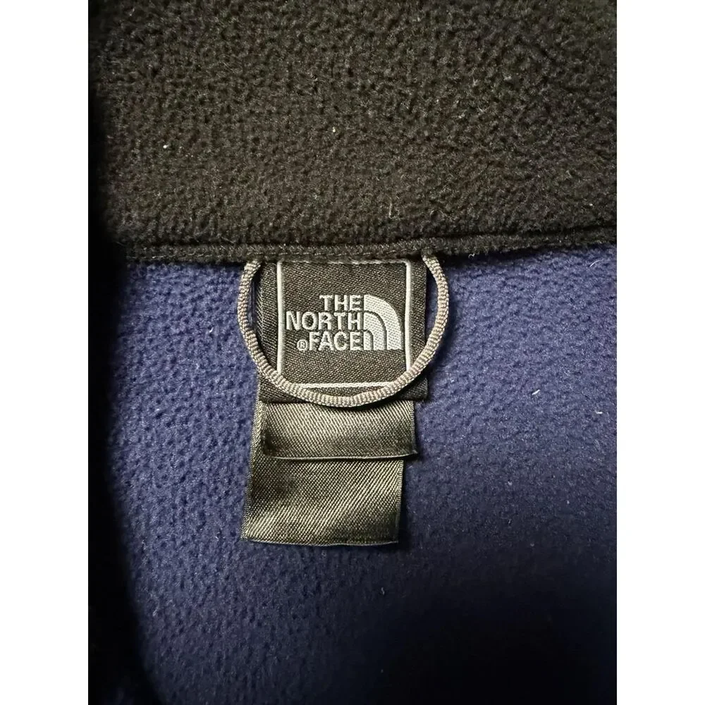 The North Face Jacket Mens M Blue Full Zip Fleece Sweater Outdoors Casual